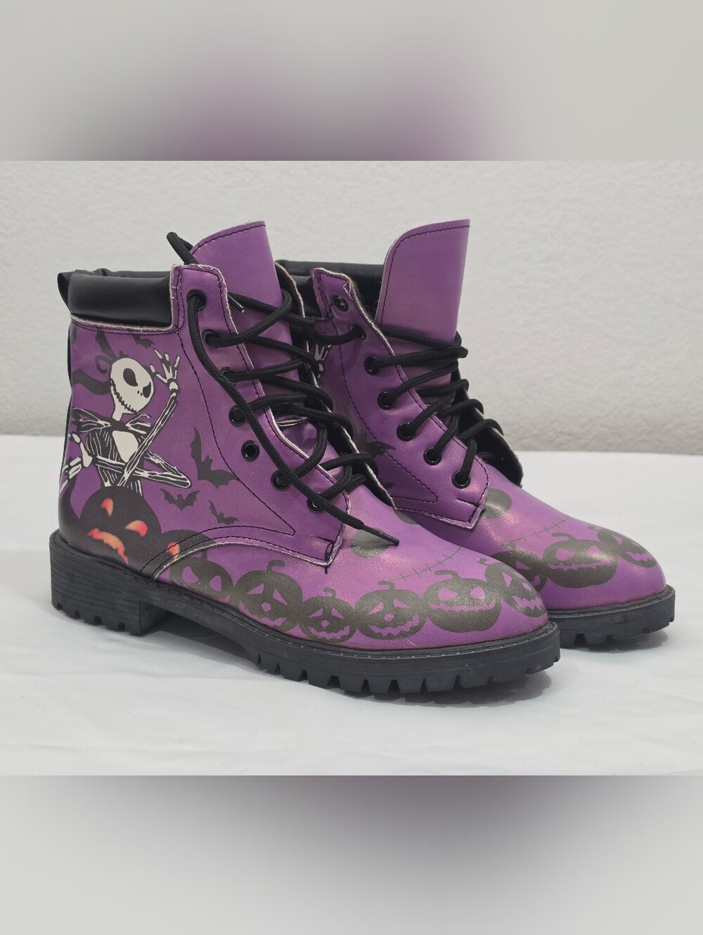 Pre-owned Jack Skellington Purple boots